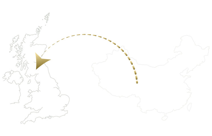China to UK freight route